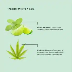 BCL SPA MOISTURE MASK TROPICAL MOJITO + CBD 473ML - Afbeelding 4