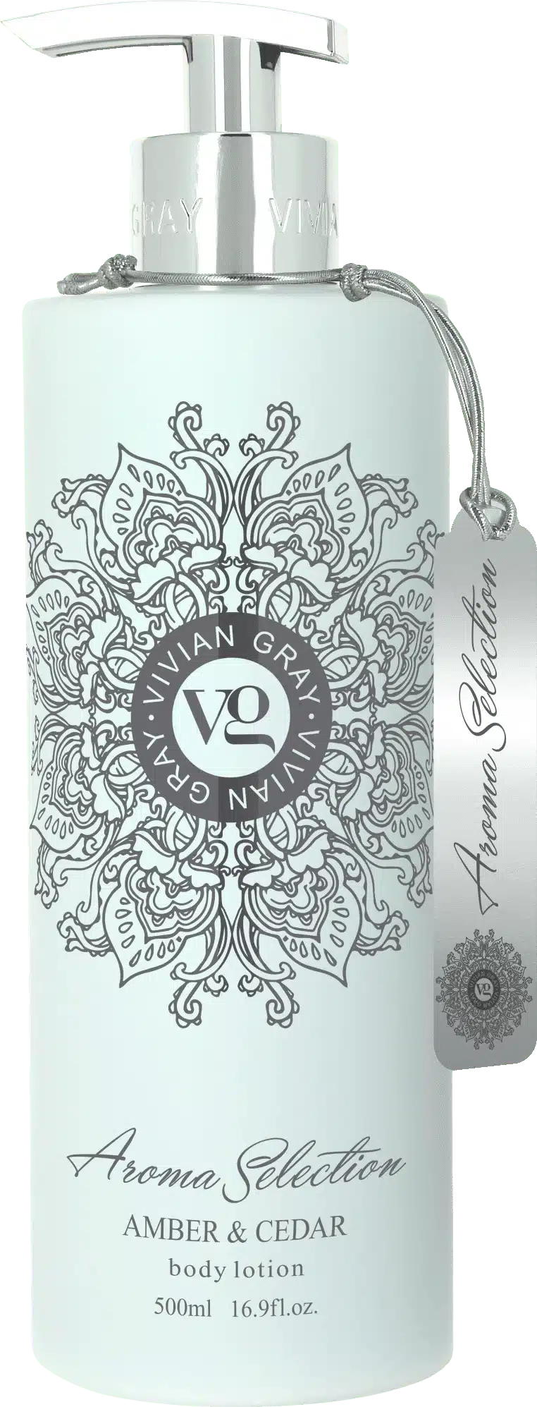 Aroma Selection Amber & Cedar bodylotion van 500 ml met een warme houtachtige geur voor een zachte huid