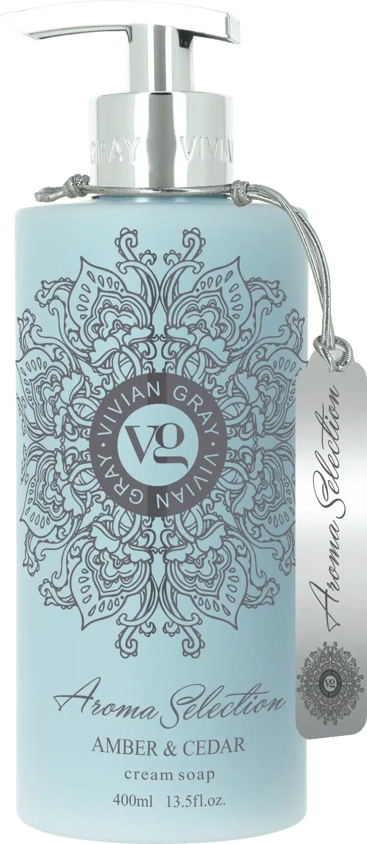 Aroma Selection Amber & Cedar cremezeep van 400 ml met een warme houtachtige geur voor verzorgde handen