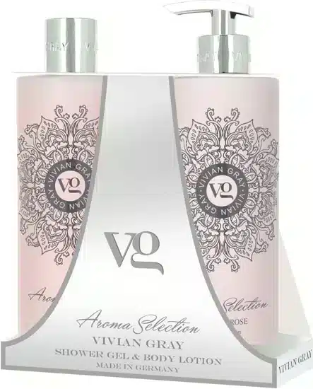 Aroma Selection Lotus & Rose set met douchegel en bodylotion van elk 500 ml met een bloemige geur