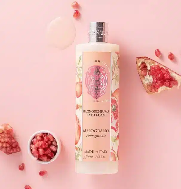 Badschuim 500 ml Granaatappel - Pomegranate, verzorgend badschuim met fruitige geur
