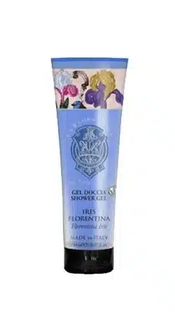 Verzorgende douchegel van 250 ml met de elegante bloemengeur van iris voor een frisse douchebeleving