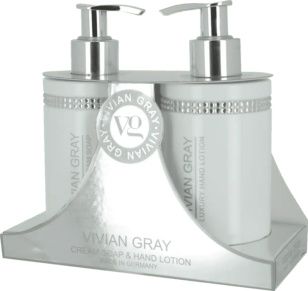 White Crystals set met cremezeep en handlotion van elk 250 ml voor verzorgde, zachte handen