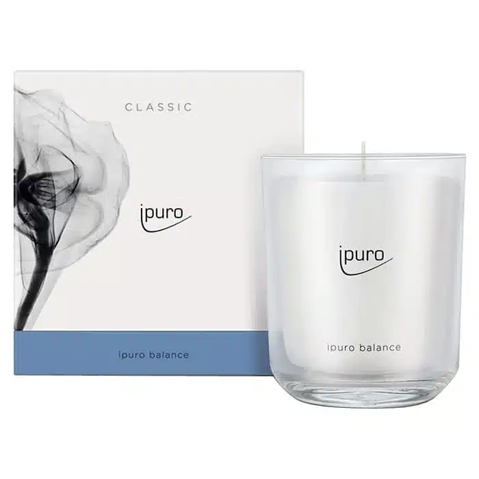 Ipuro Classic Balance geurkaars 270g met harmonieuze geur voor een rustgevende sfeer in huis