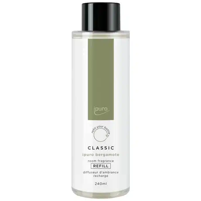 ipuro Classic bergamote navulling van 240ml voor de geurverspreider met geurstokjes