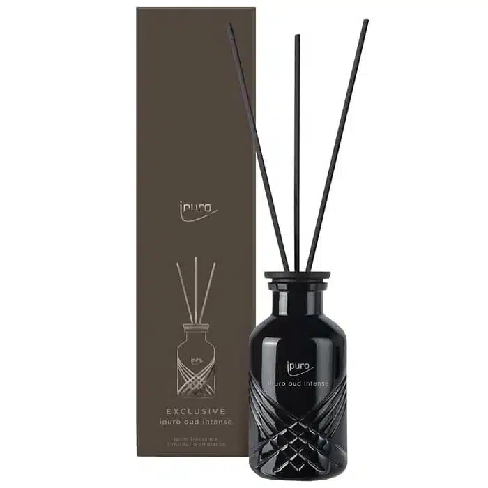 ipuro Exclusive oud intense geurverspreider van 240ml met geurstokjes voor thuis