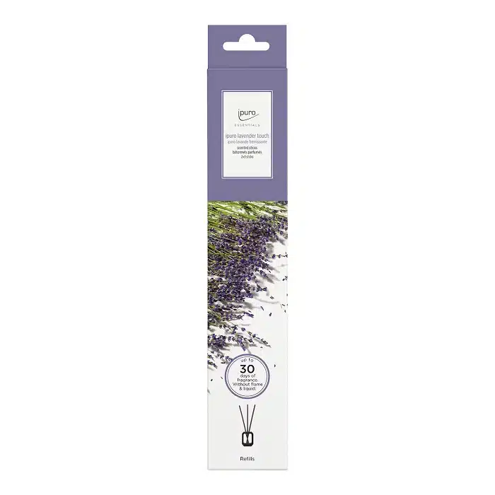 Navulling Essentials Scented Stick Lavender Touch, geurstokjes navulling met rustgevende lavendelgeur