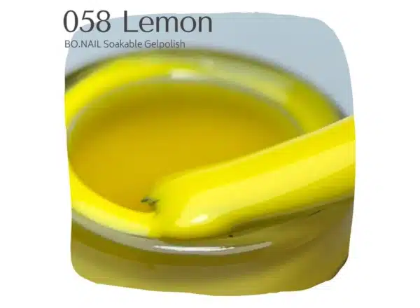 BO.NAIL Soakable Gelpolish #058 Lemon (7ml) - Afbeelding 3