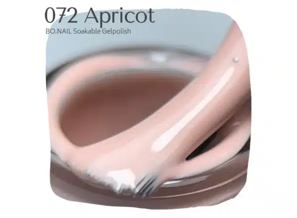 BO.NAIL Soakable Gelpolish #072 Apricot (7ml) - Afbeelding 3