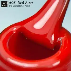 BO.NAIL Soakable Gelpolish #081 Red Alert (7ml) - Afbeelding 2