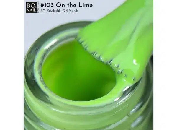 BO.NAIL Soakable Gelpolish #103 On The Lime (7ml) - Afbeelding 2