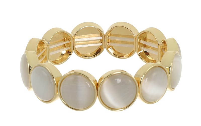 Mieke damesarmband in naturelkleur voor een natuurlijke en elegante look